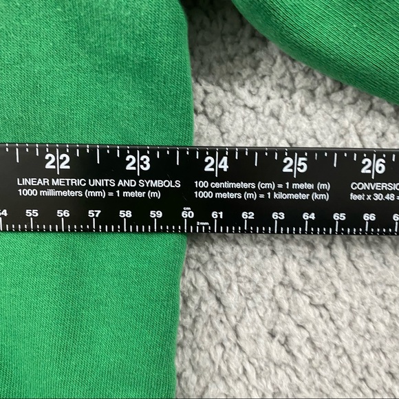 Nike Sweater Adult L Pullover Green Swoosh Spell Out Hoodie Sweatshirt Mens - Picture 8 of 13